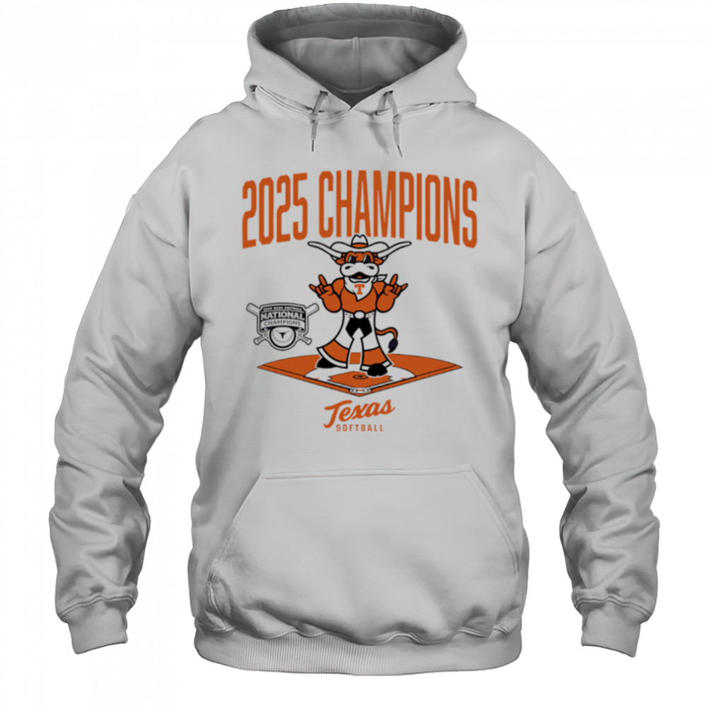 Texas Longhorns Softball 2025 National Champions Diamond Mascot shirt Hoodie