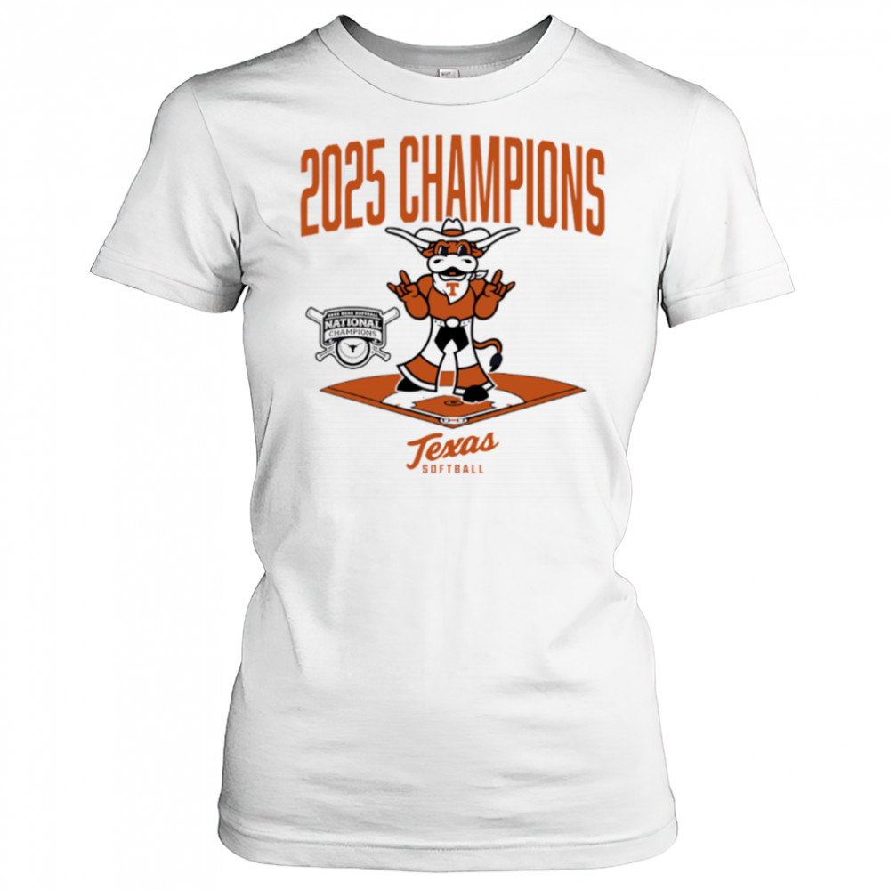 Texas Longhorns Softball 2025 National Champions Diamond Mascot shirt Women's T-shirt