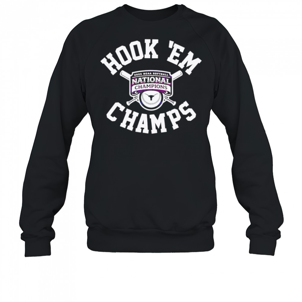 Texas Softball Hook Em National Champions 2025 shirt Sweatshirt