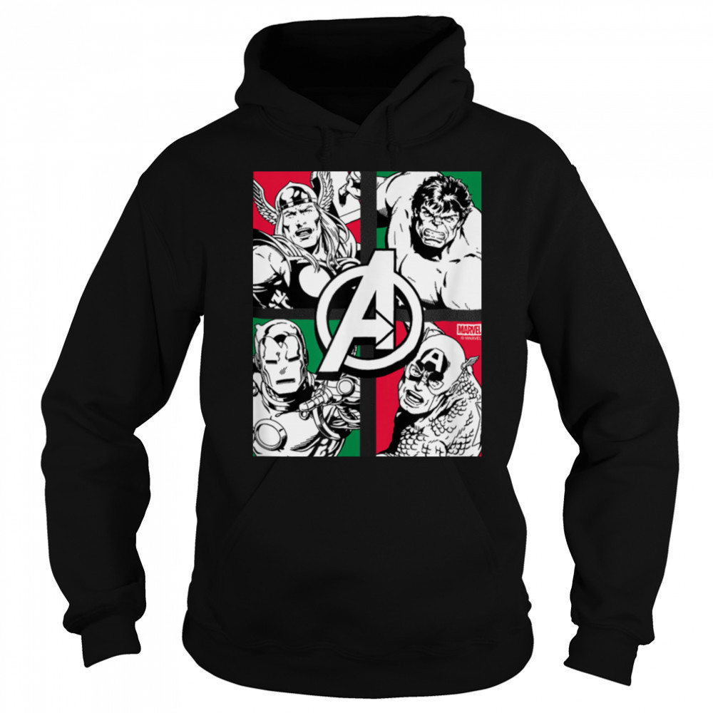 The Avengers Christmas Grid Shirt Sweatshirt