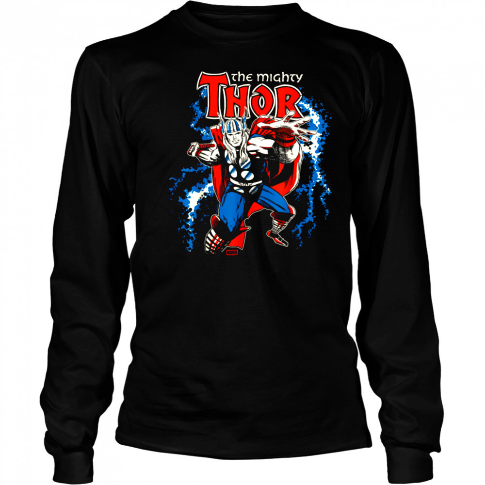 The Mighty Thor Character Logo Shirt Long Sleeved