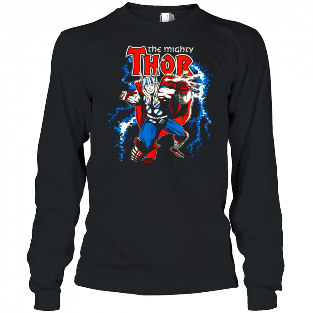 The Mighty Thor Character Logo Shirt Long Sleeved