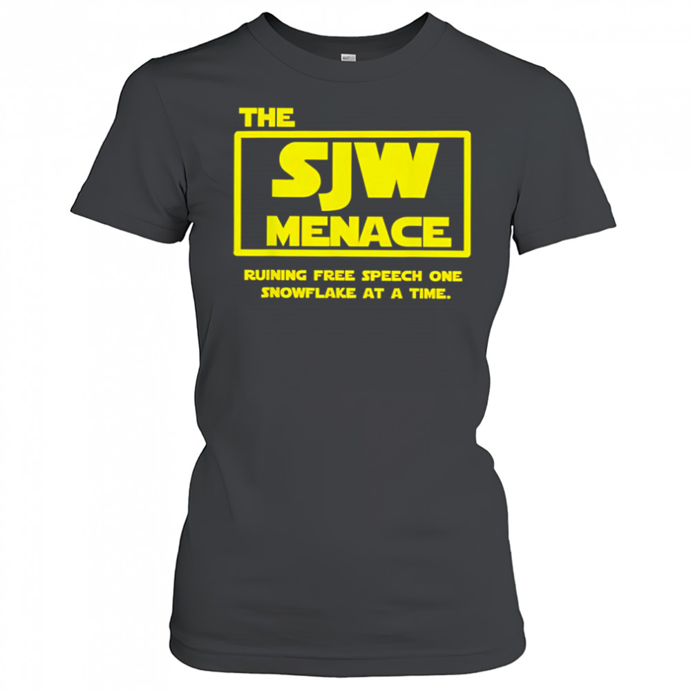 The SJW Menace ruining free speech one snowflake at a time shirt Women's T-shirt