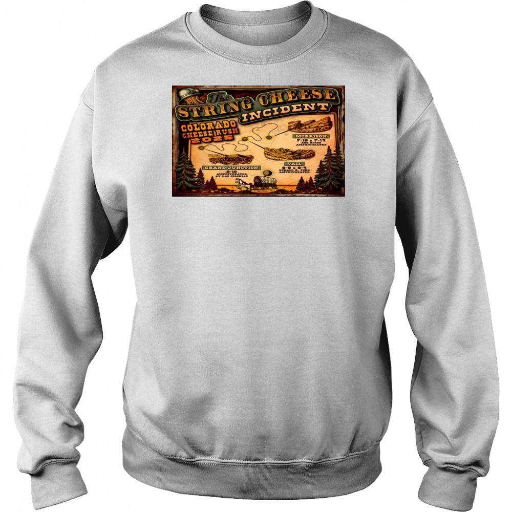 The String Cheese Incident 2025 Tour Colorado Shirt Hoodie