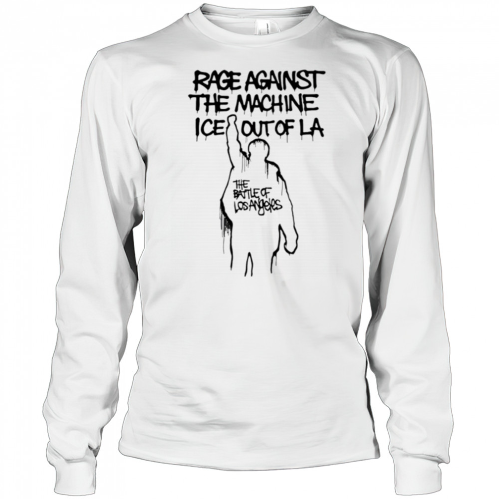 Tom morello rage against the machine ice out of LA the battle of los angeles shirt Long Sleeved