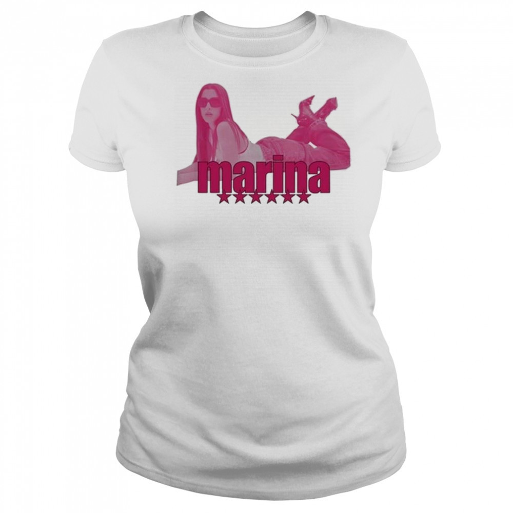 Total Pink Marina White Shirt Women's T-shirt