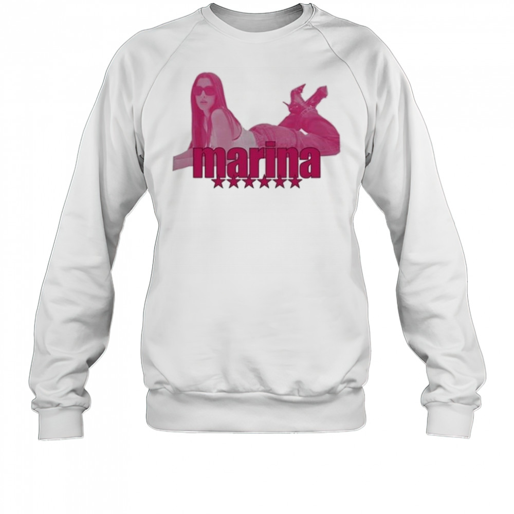 Total Pink Marina White Shirt Sweatshirt