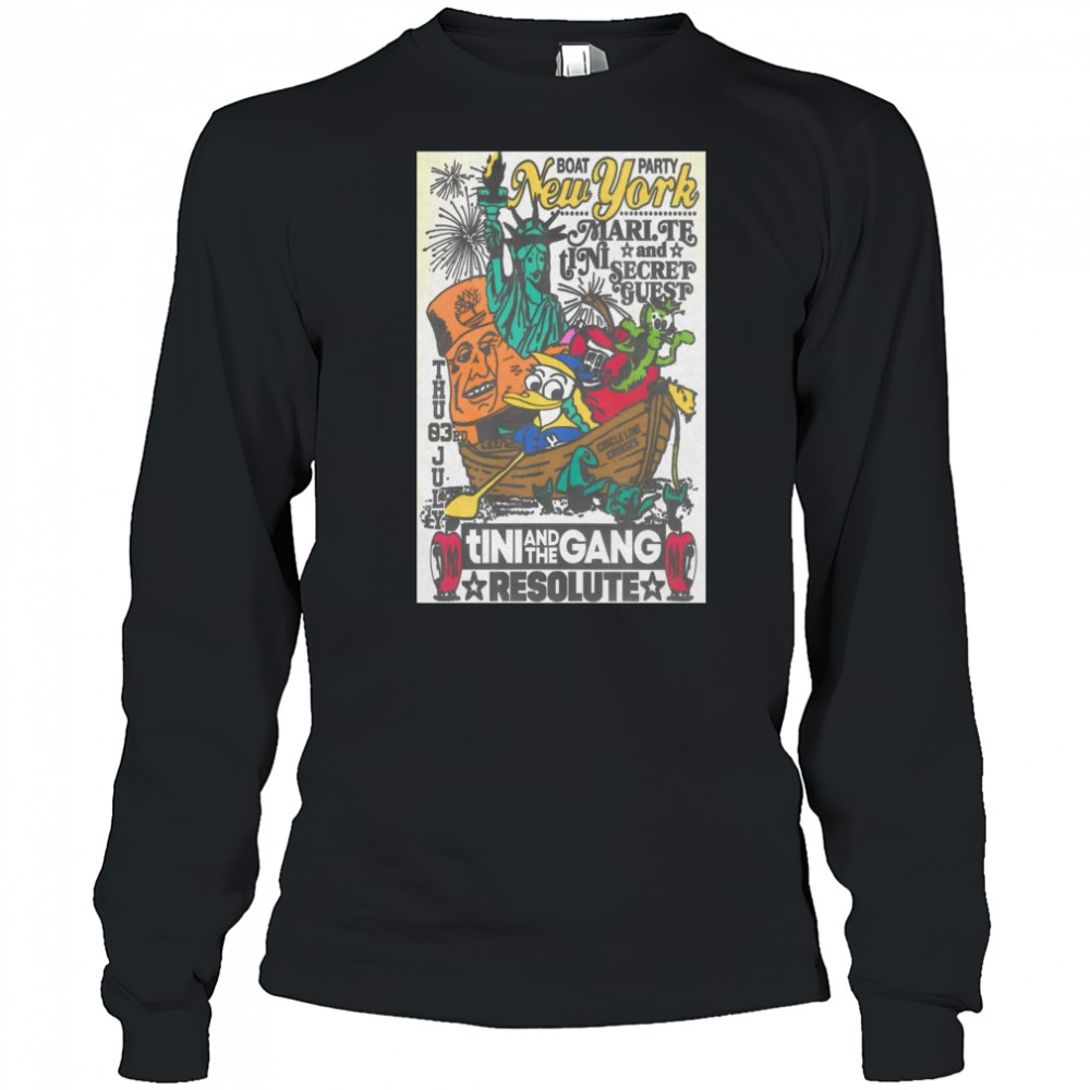 Tour 2025 ReSolute New York Poster T-Shirt Long Sleeved