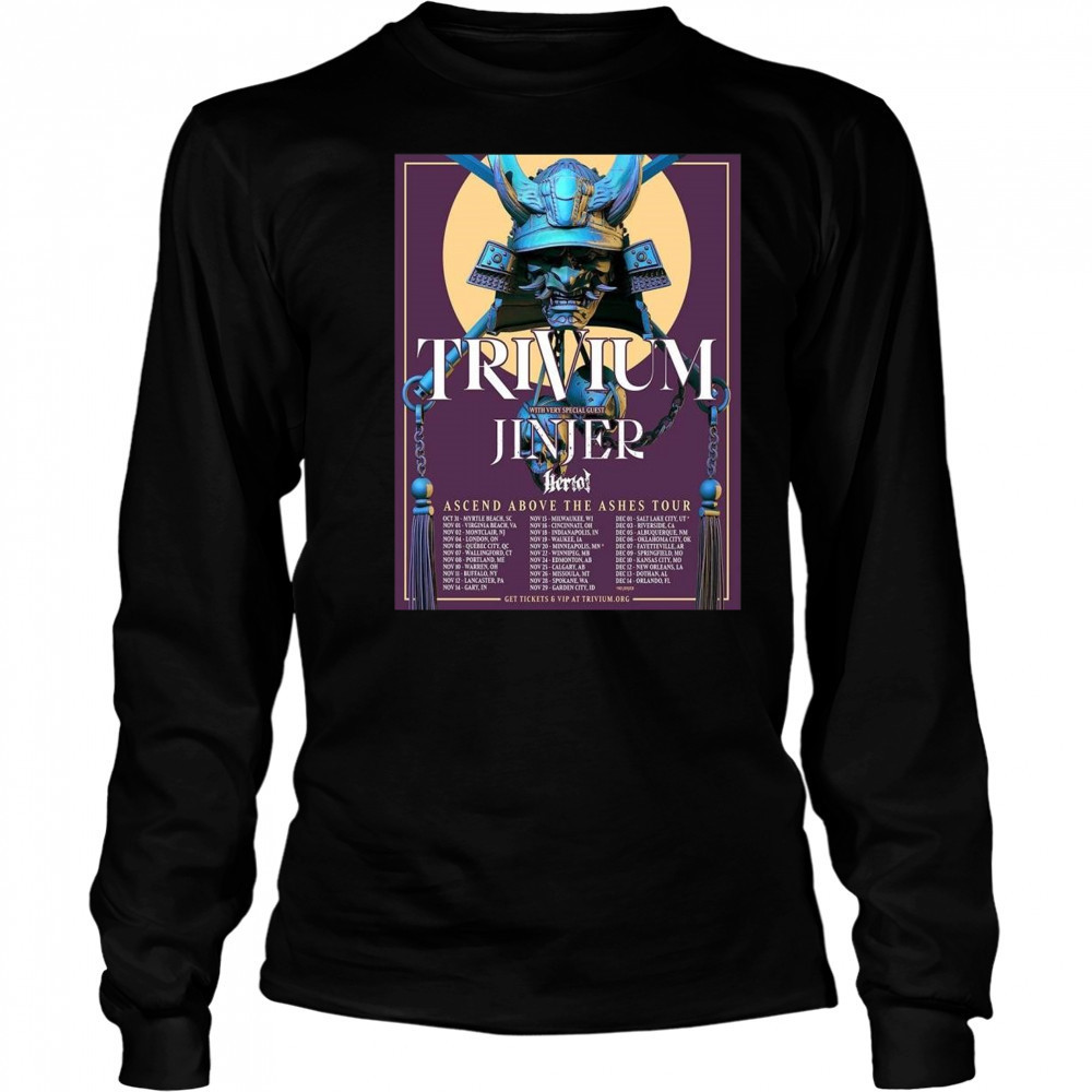 Trivium Ascend Above The Ashes Tour 2025 North America Tour Shirt Long Sleeved