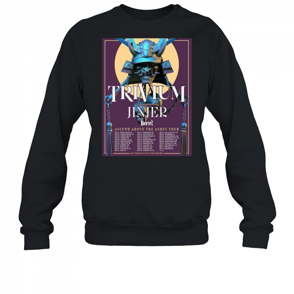 Trivium Ascend Above The Ashes Tour 2025 North America Tour Shirt Sweatshirt