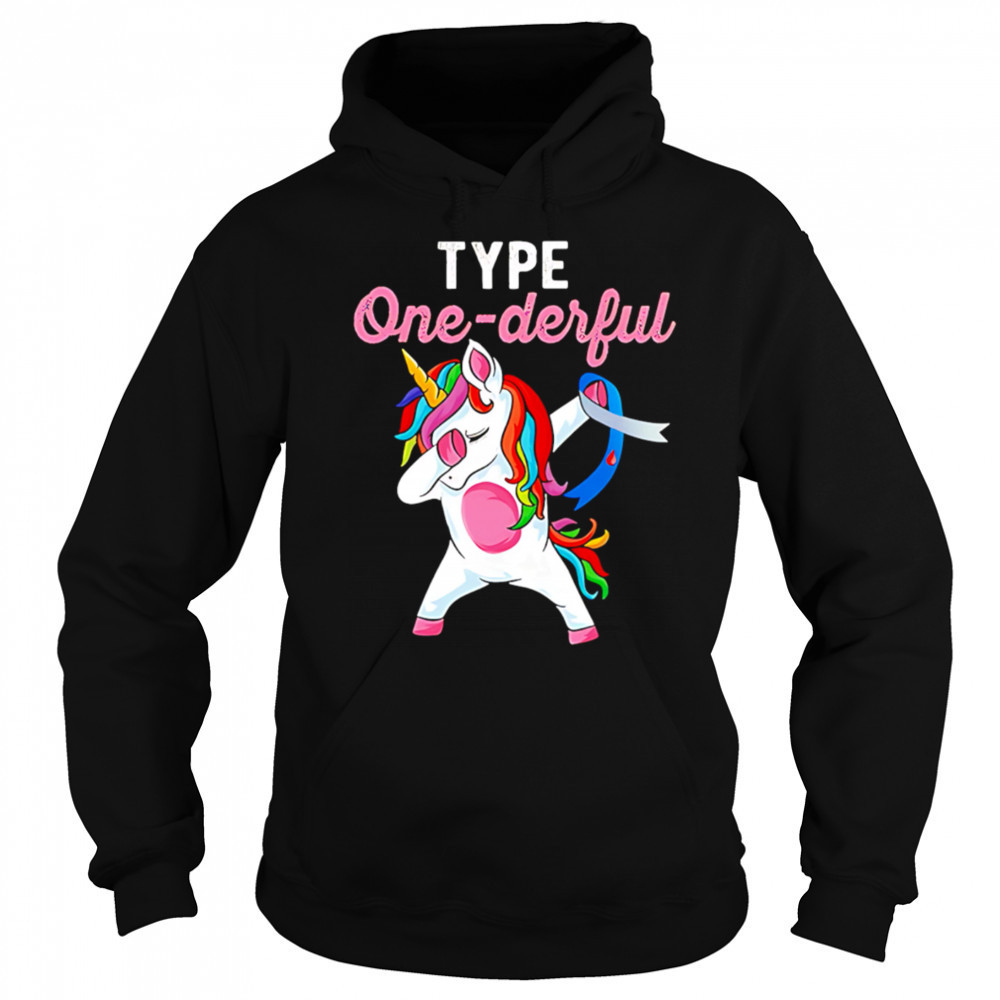 Type Onederful Dabbing Unicorn Diabetes Awareness shirt Sweatshirt