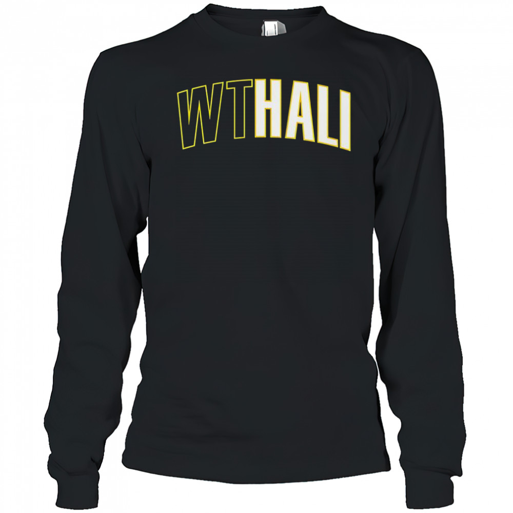 Tyrese Haliburton Indiana Pacers WTHali Text T-Shirt Long Sleeved