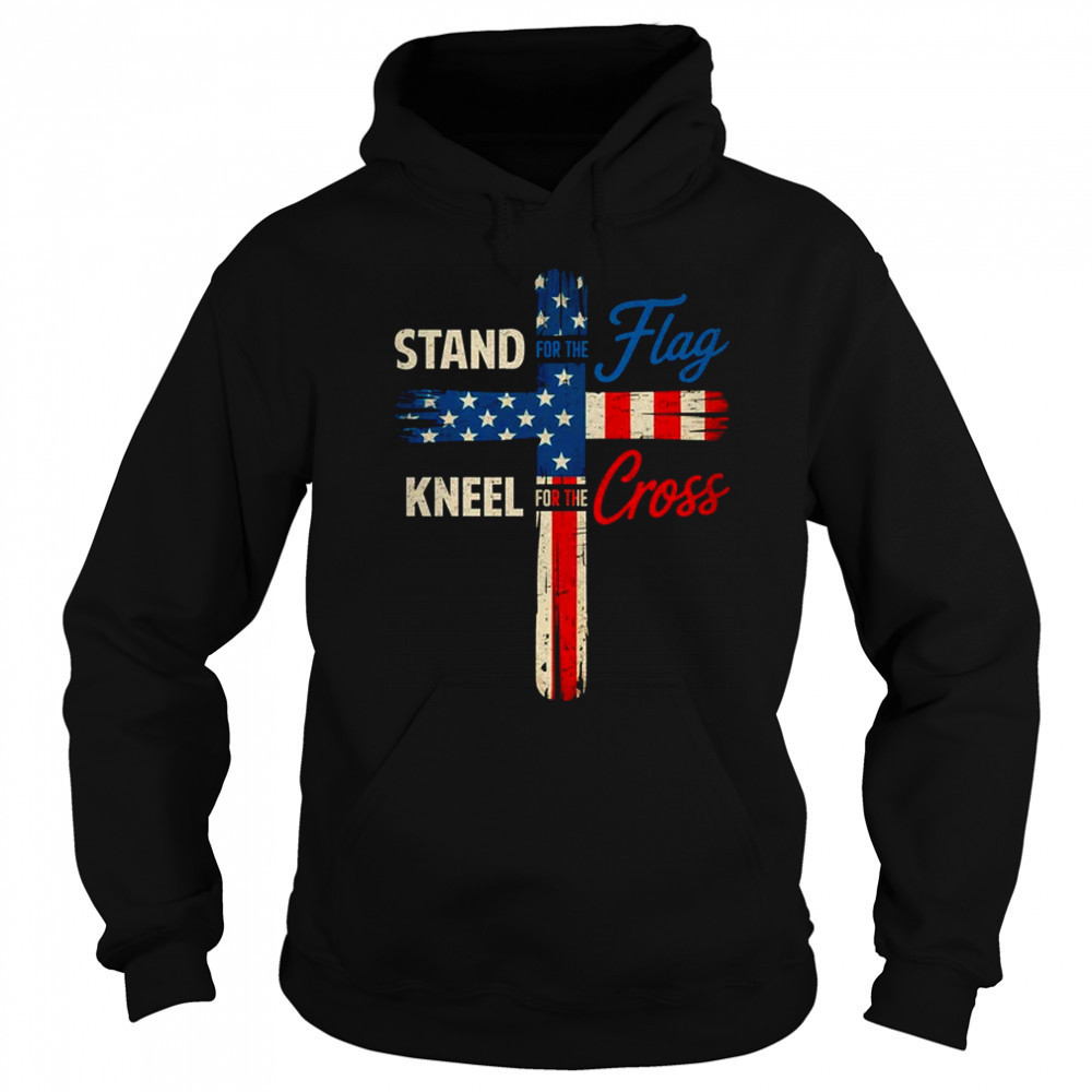USA Flag Religious 4th Of July Christian Stand For The Flag shirt Sweatshirt