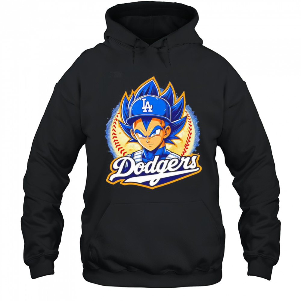 Vegeta Dragon Ball Z Dodgers baseball shirt Hoodie