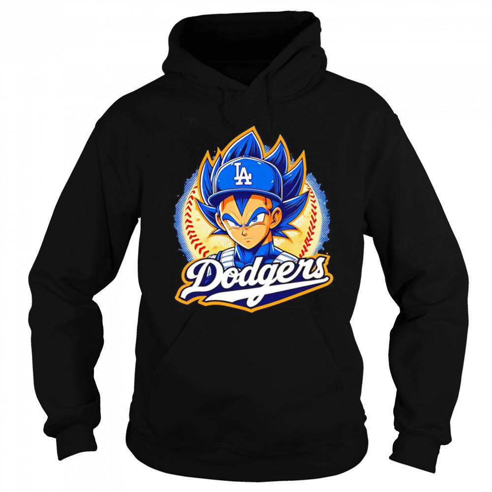 Vegeta Dragon Ball Z Dodgers baseball shirt Sweatshirt