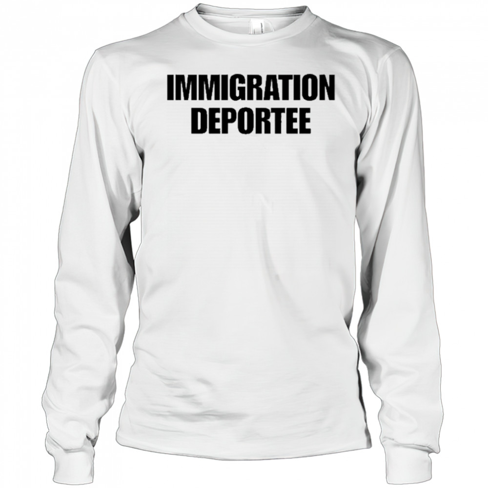 Vitaly Zdorovetskiy Wearing Immigration Deportee T-Shirt Long Sleeved