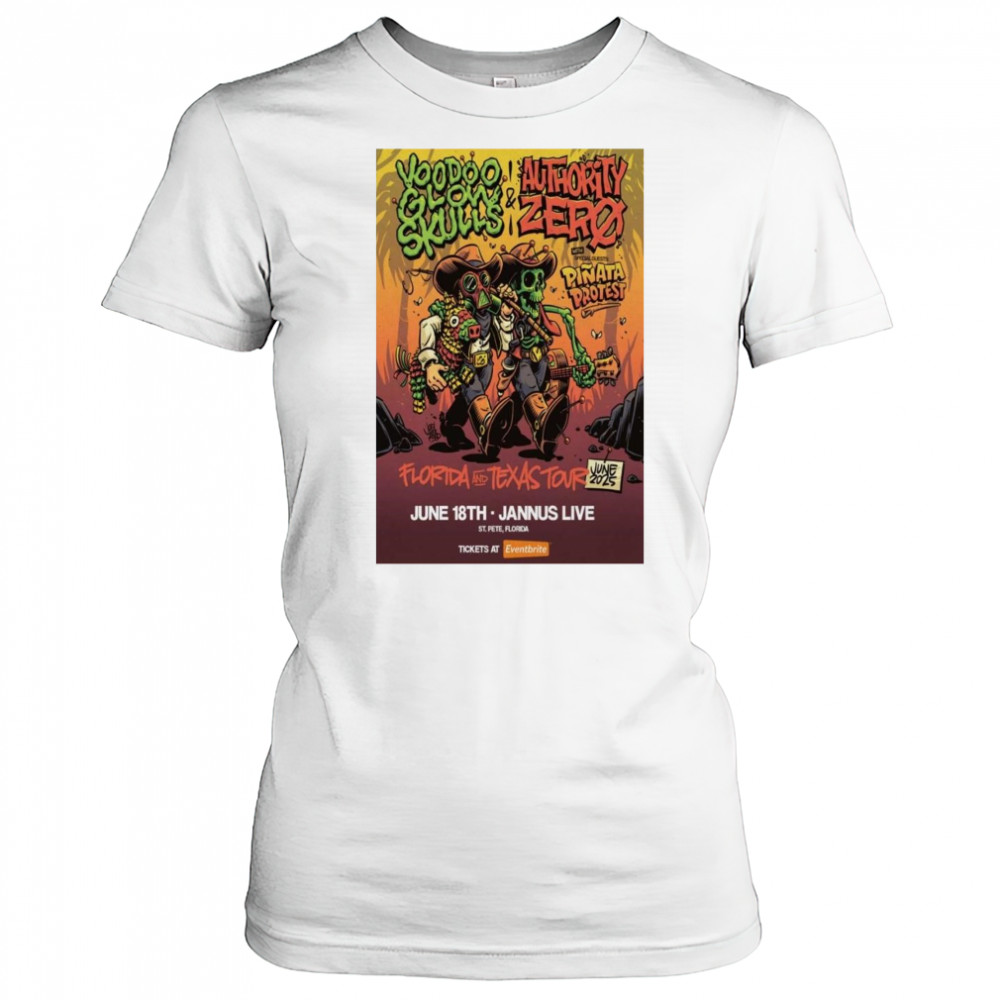 Voodoo Glow Skulls & Authority Zero Poster Tour June 2025 Shirt Women's T-shirt