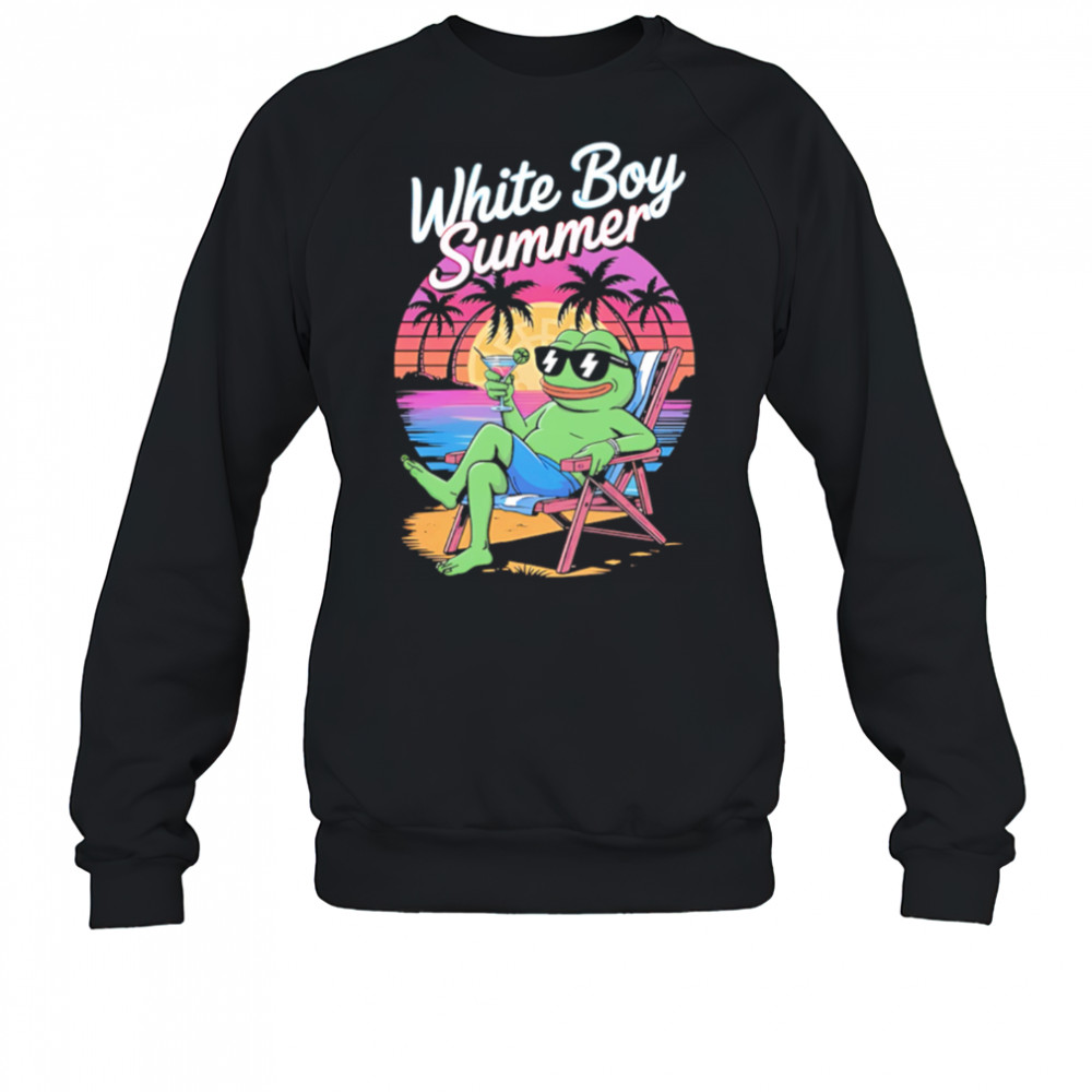 White Boy Summer Pepe Meme summer shirt Sweatshirt