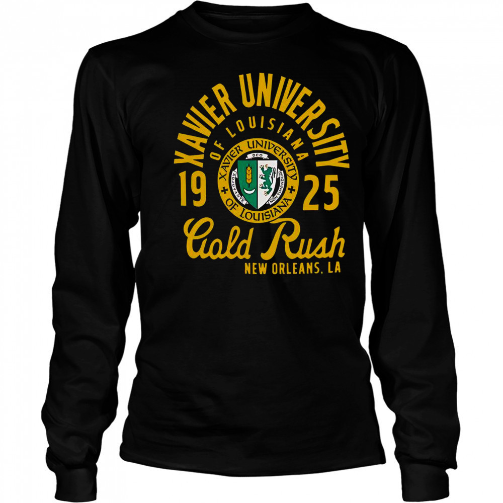 Xavier University Of Louisiana Gold Rush New Orleans LA 1925 T-Shirt Long Sleeved
