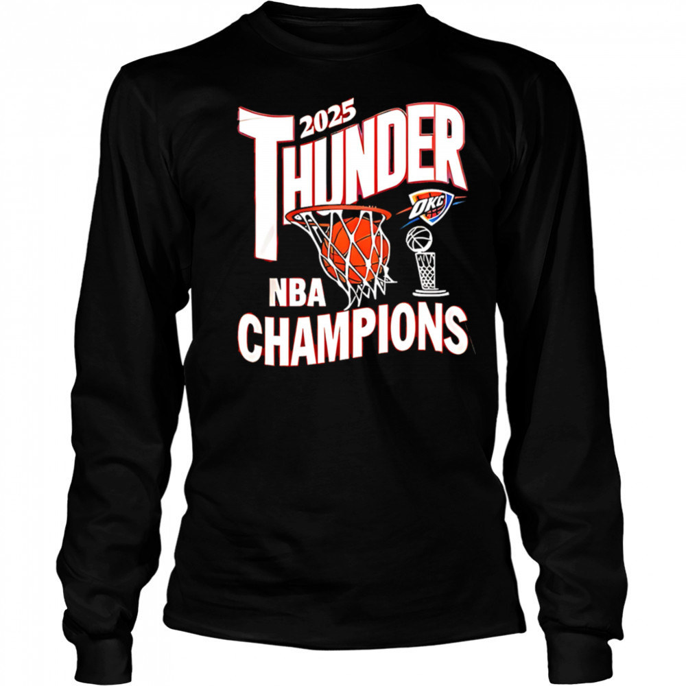 2025 Thunder NBA Champions shirt Long Sleeved