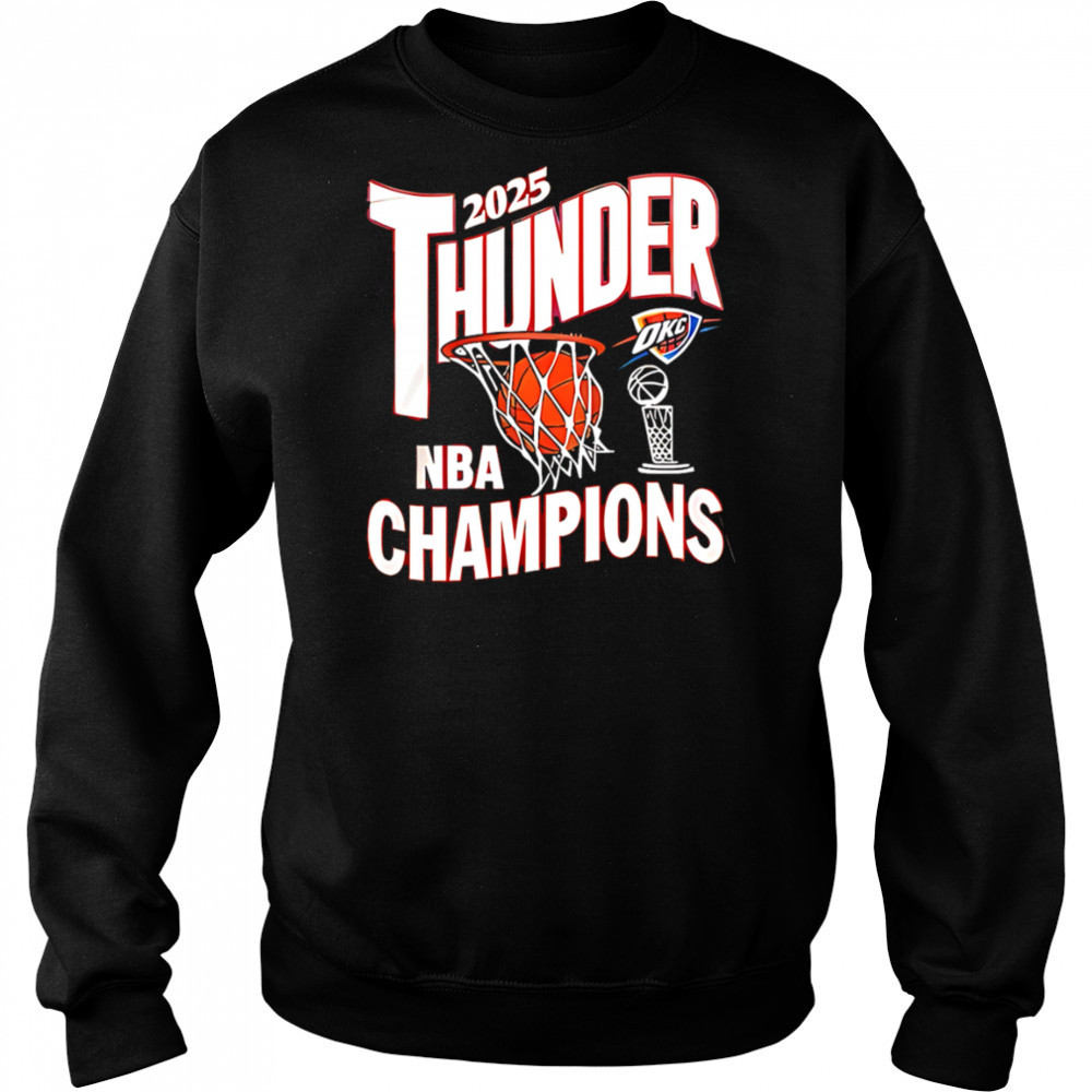 2025 Thunder NBA Champions shirt Hoodie