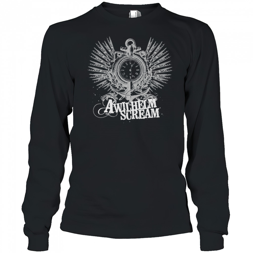 A Wilhelm Scream Clock T-shirt Long Sleeved