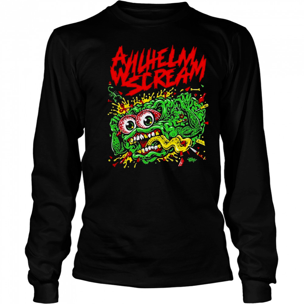 A Wilhelm Scream Jimbo Brain T-shirt Long Sleeved