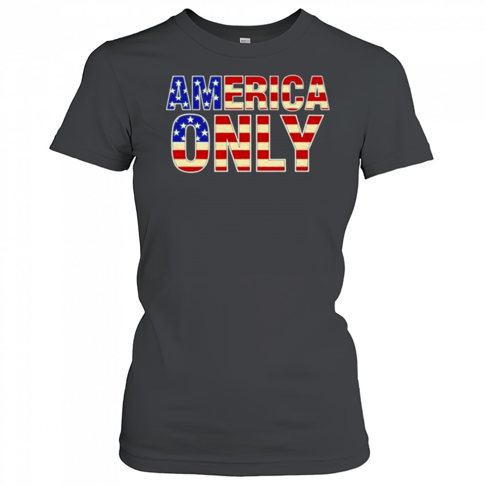 Alan Roberts America Only Flag T-shirt Women's T-shirt