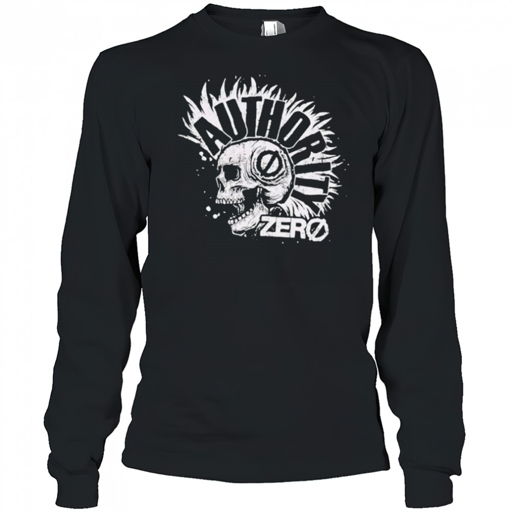 Authority Zero Mohawk Skull T-shirt Long Sleeved
