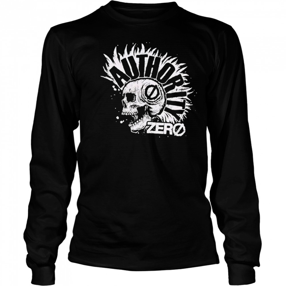 Authority Zero Mohawk Skull T-shirt Long Sleeved