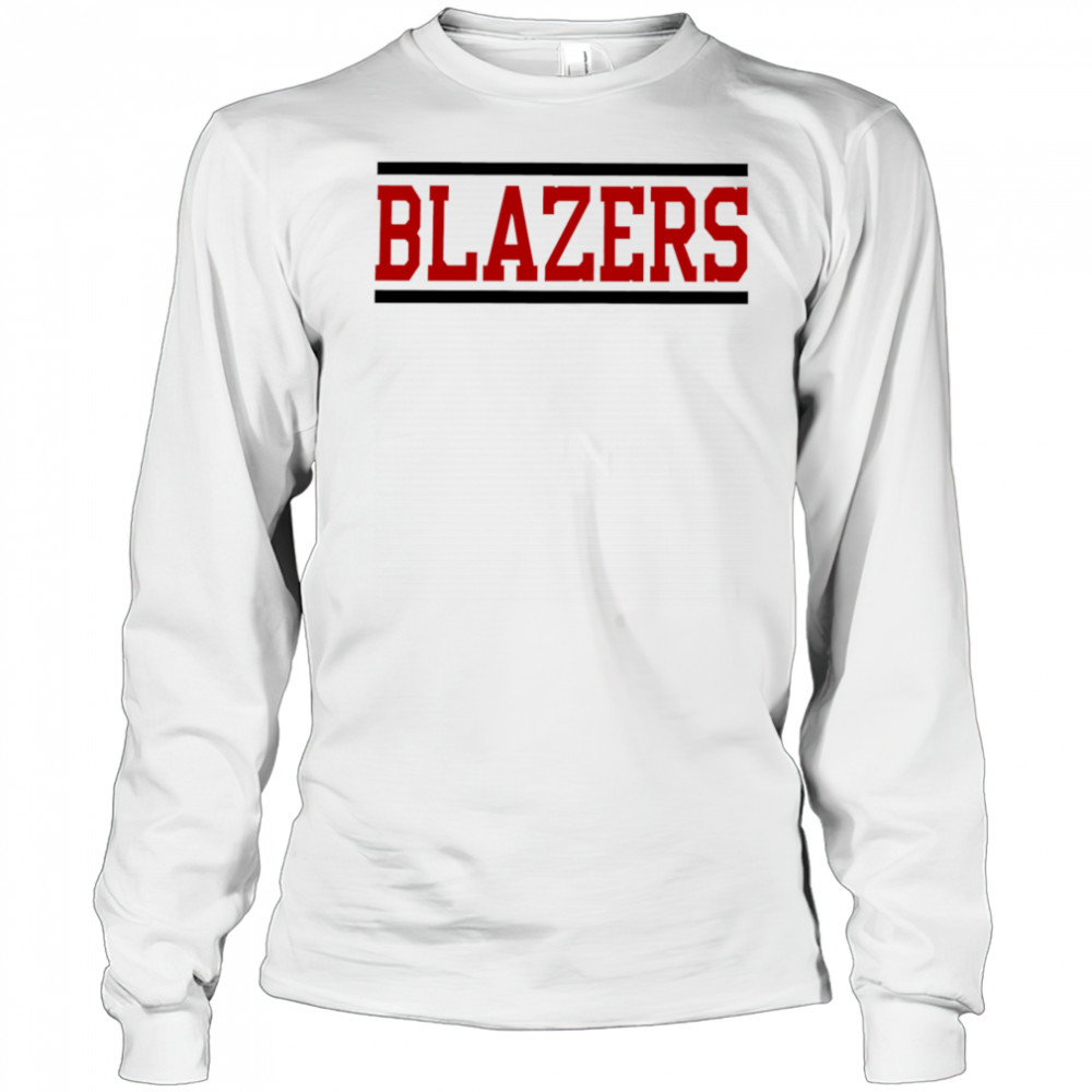 Blazers horizontal lines shirt Long Sleeved