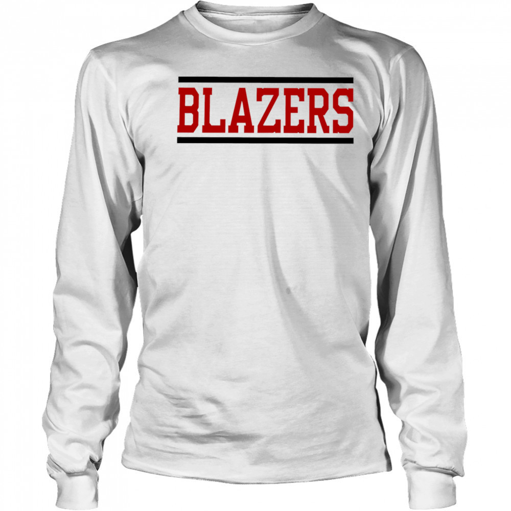 Blazers horizontal lines shirt Long Sleeved