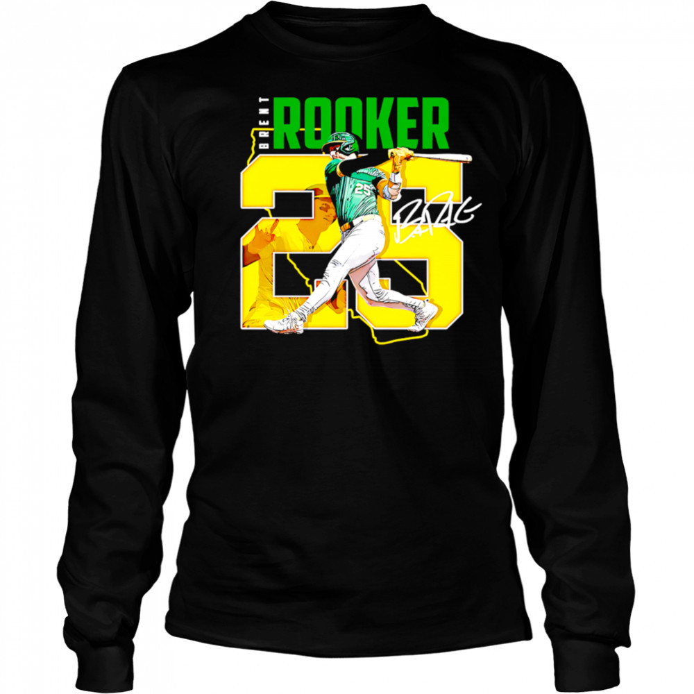 Brent Rooker Sacramento Name Number 25 shirt Long Sleeved