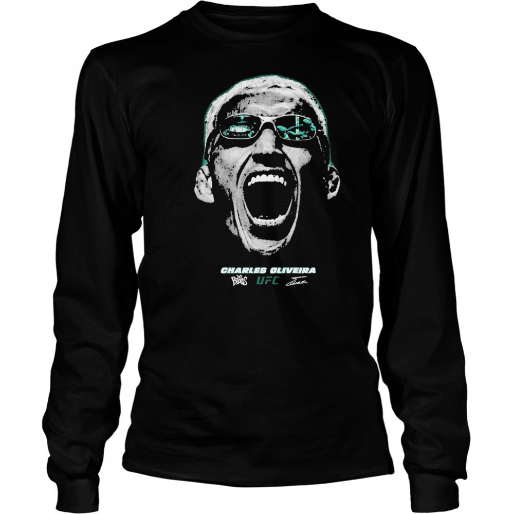 Charles Oliveira Fight Vision Boxy T-Shirt Long Sleeved