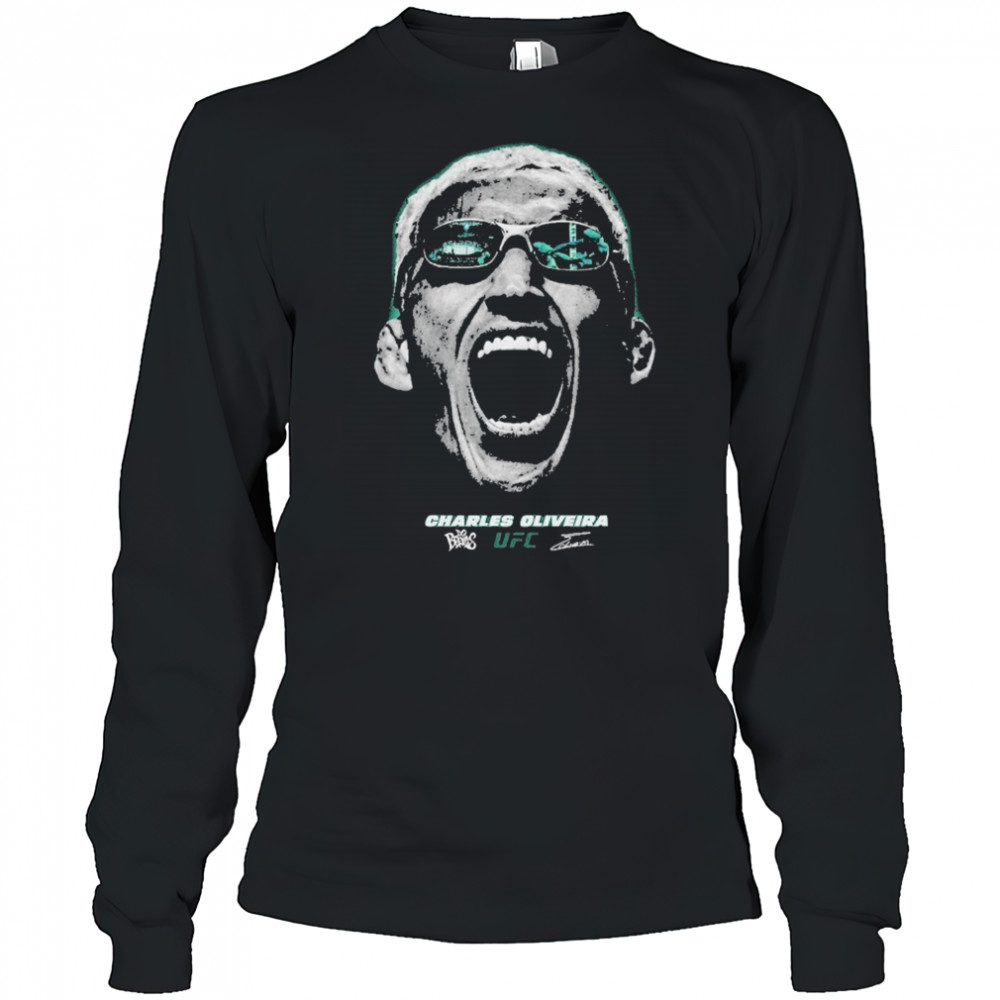 Charles Oliveira Fight Vision Boxy T-Shirt Long Sleeved