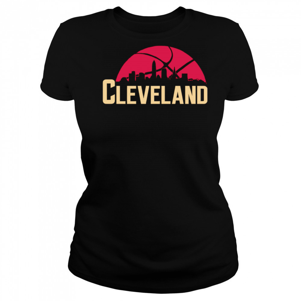 Cleveland Cavaliers Cityscape Skyline style 2025 shirt Women's T-shirt