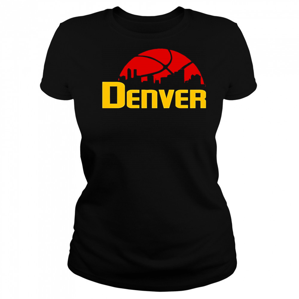 Denver Nuggets Cityscape Skyline style 2025 shirt Women's T-shirt