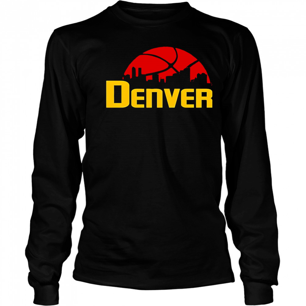 Denver Nuggets Cityscape Skyline style 2025 shirt Long Sleeved