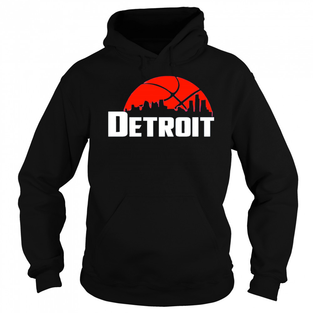 Detroit Pistons Cityscape Skyline style 2025 shirt Sweatshirt