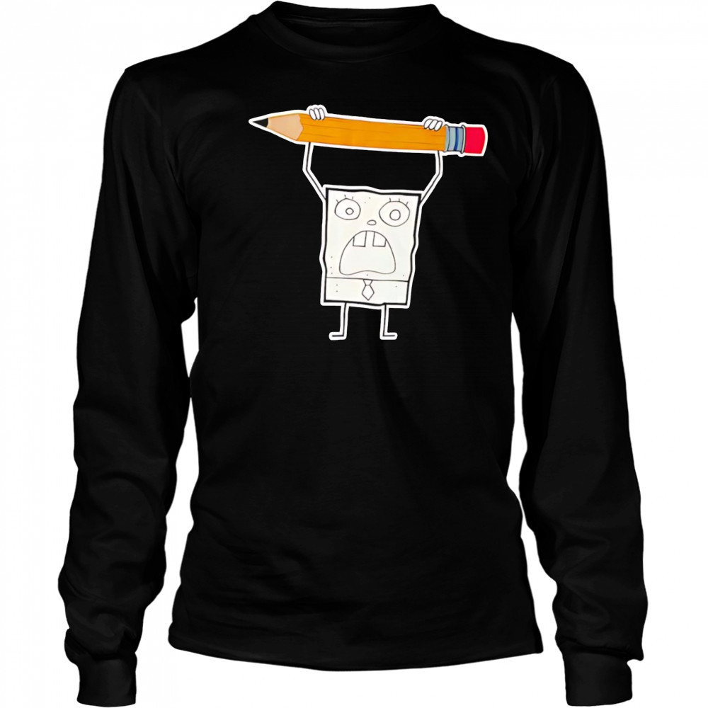 DoodleBob Pencil shirt Long Sleeved