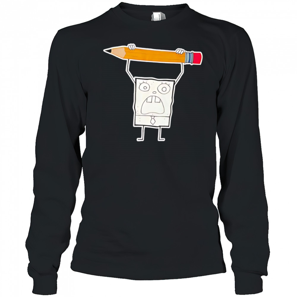 DoodleBob Pencil shirt Long Sleeved