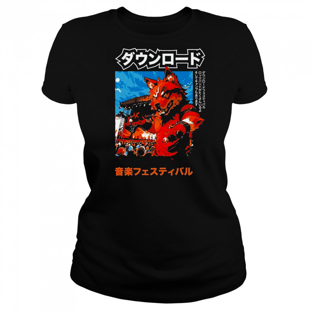 Download Festival 2025 Anime Fox T-Shirt Women's T-shirt