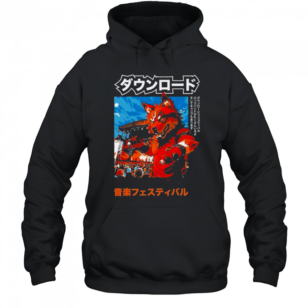 Download Festival 2025 Anime Fox T-Shirt Hoodie