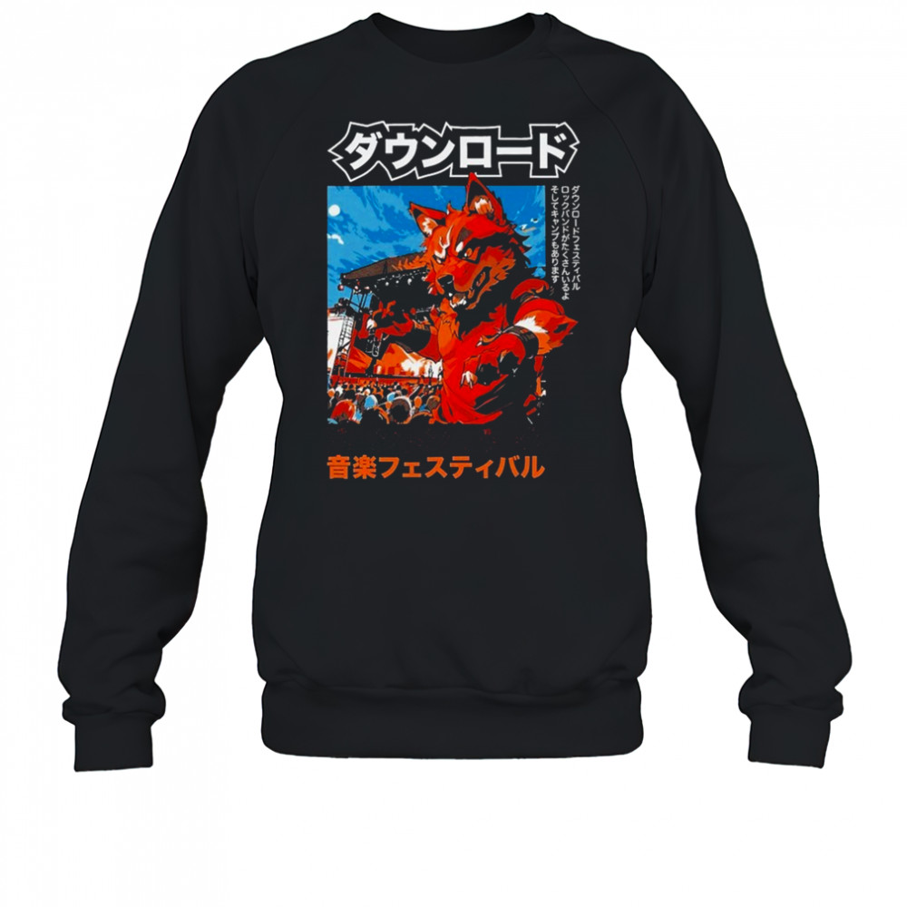 Download Festival 2025 Anime Fox T-Shirt Sweatshirt