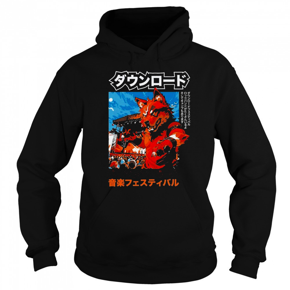 Download Festival 2025 Anime Fox T-Shirt Hoodie