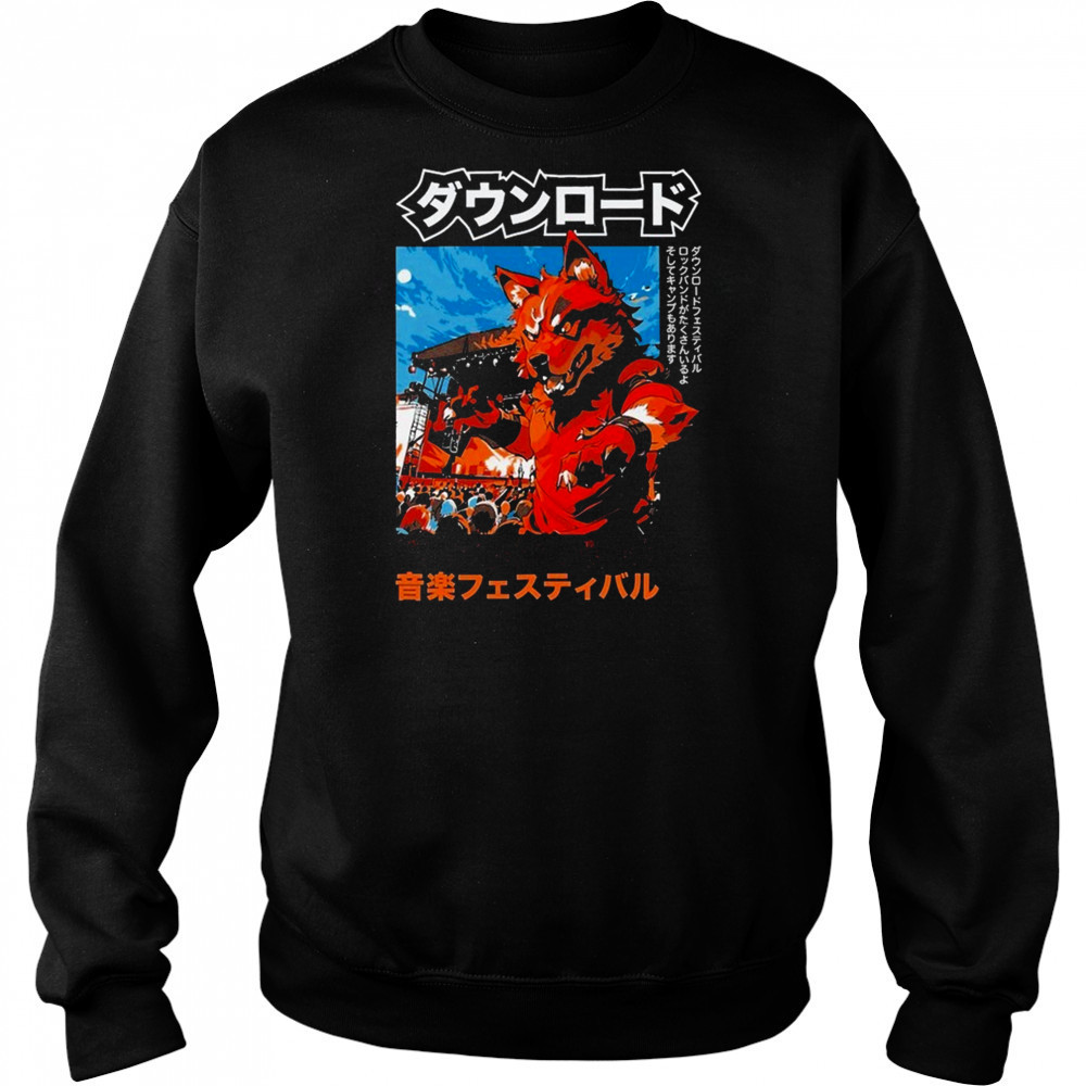 Download Festival 2025 Anime Fox T-Shirt Sweatshirt