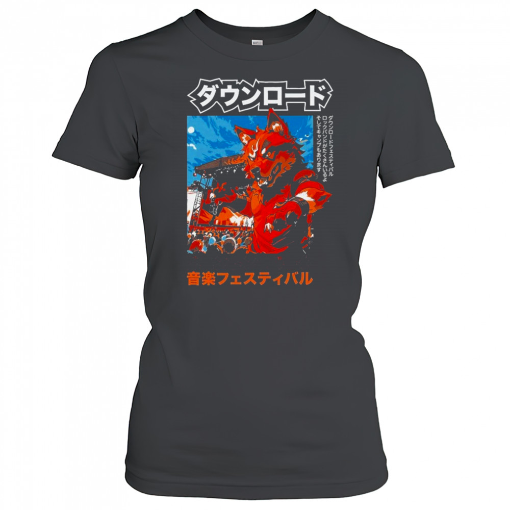 Download Festival 2025 Anime Fox T-Shirt Women's T-shirt