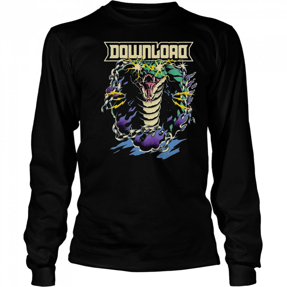 Download Festival Snake Lightning 2025 T-shirt Long Sleeved