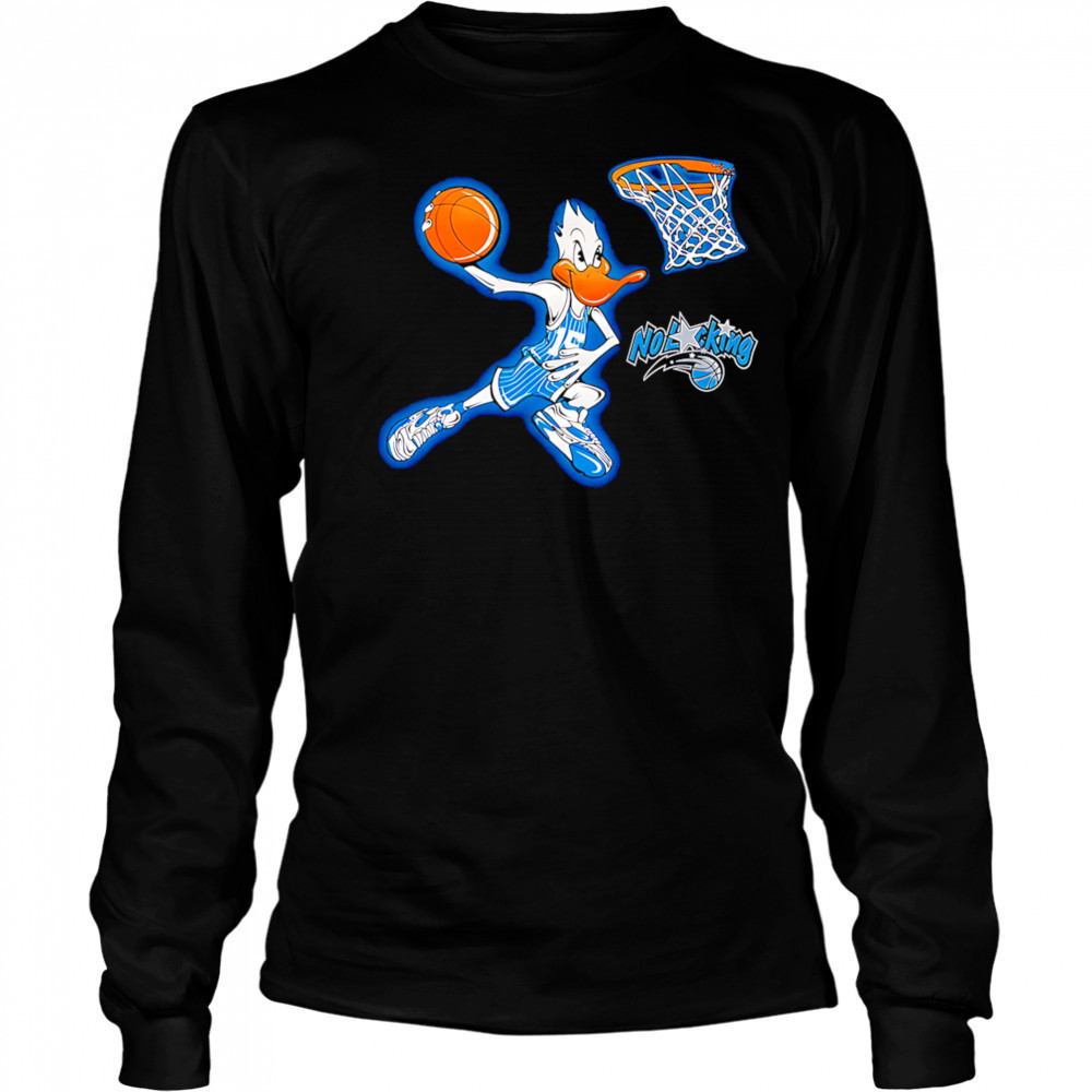 Dunking Duck basketball shirt Long Sleeved