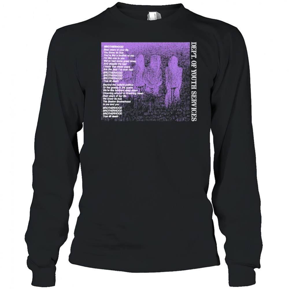 DYS Dept Of Youth Services Lyrics T-shirt Long Sleeved